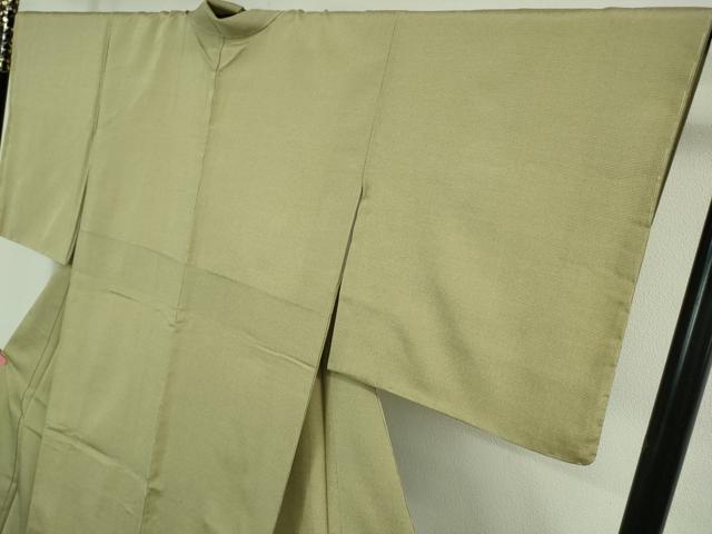 平和屋着物●極上 本塩沢 やまだ織 貝瀬テル作 白橡色地 証紙付き 逸品 未使用 DZAB4061kh6