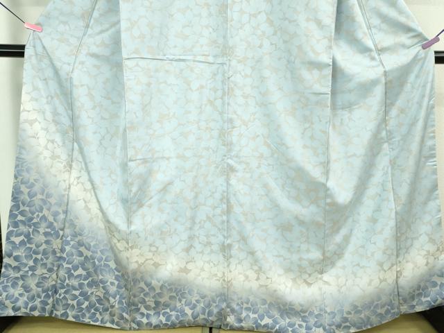 平和屋着物●極上 本場縞大島紬 訪問着 枝葉文 まさき織物謹製 証紙付き 逸品 DZAB4068kh6