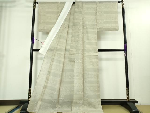 平和屋着物*極上 夏物 越後夏大島物語 伝統工芸士 白川貞夫 十日町白新染織謹製 証紙付き 逸品 DZAB4073kh6
