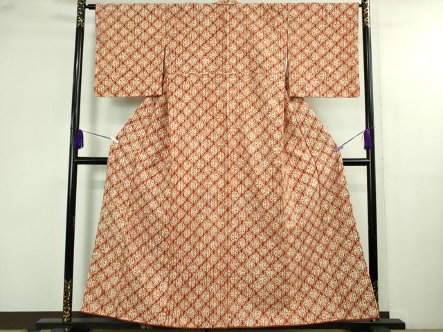 平和屋本店●極上 岩手の匠 草紫堂 南部絞り 茜染 綿 逸品 DZAB4103kh6
