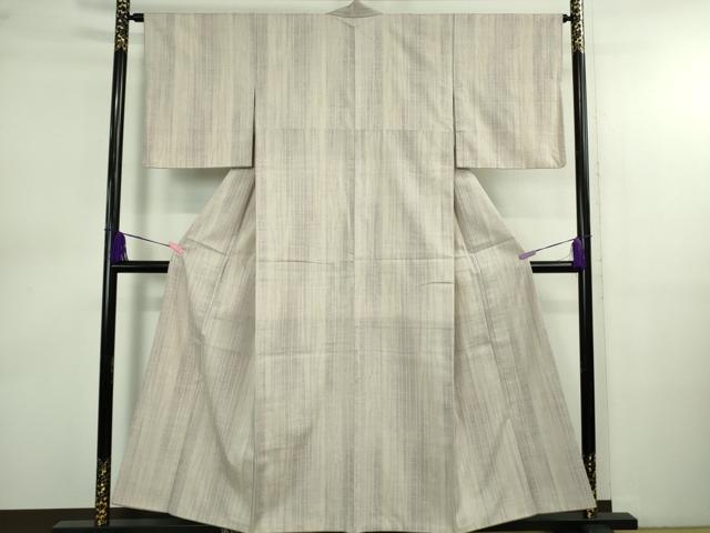 平和屋本店●極上 本場結城紬 重要無形文化財 100亀甲 間道 逸品 DZAB4118kh6