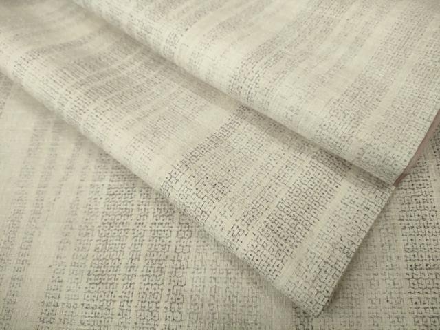 平和屋本店●極上 本場結城紬 重要無形文化財 100亀甲 間道 逸品 DZAB4118kh6