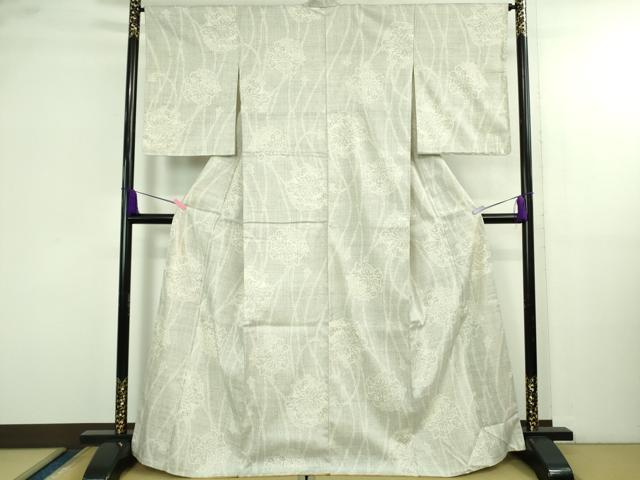 平和屋本店●極上 本場結城紬 重要無形文化財 100亀甲 花丸文 阪急百貨店扱い 逸品 DZAB4119kh6