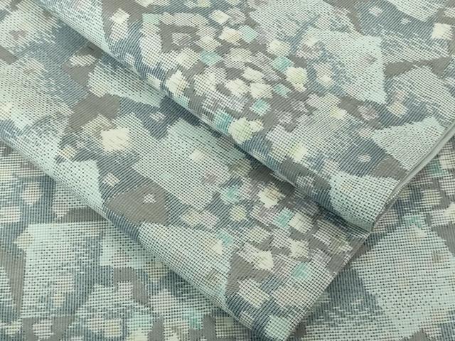 平和屋着物●極上 本場大島紬 白大島 9マルキ 箔散らし 逸品 DZAB4124kh6