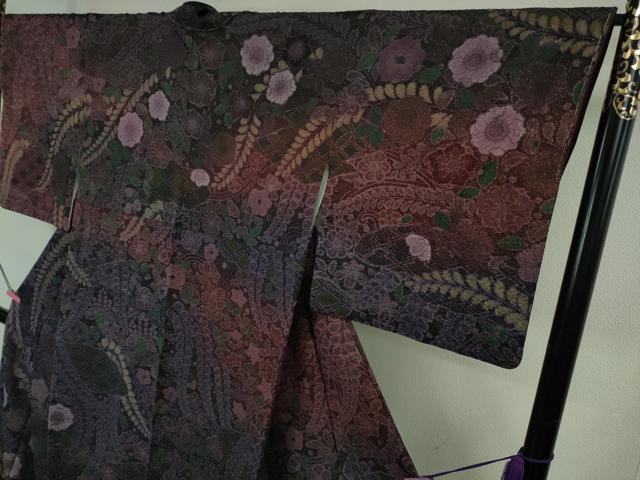 平和屋本店●極上 訪問着 辻が花 暈し染め 金通し地 逸品 未使用 DZAB4126kh6