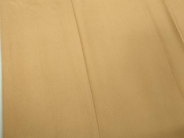 平和屋本店●極上 アンティーク 大正ロマン 振袖 色無地 伽羅色 逸品 DZAB4152kh6