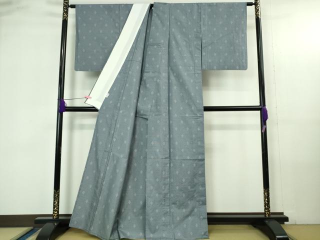 平和屋着物▽極上 薩摩結城 本場大島紬 単衣 大迫織物謹製 証紙付き 逸品 DZAB4183kh6