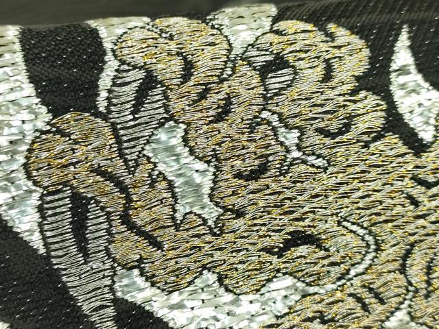 平和屋着物●極上 太鼓柄袋帯 スリーシーズン帯 昇龍 金銀糸 逸品 DZAB4218kh6