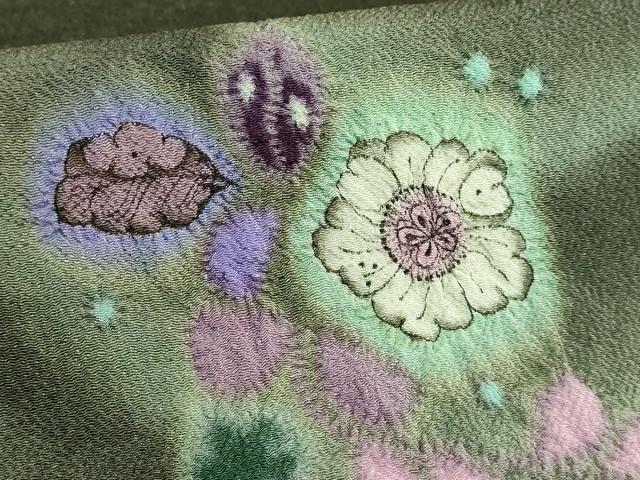平和屋本店●極上 久保田一竹 幻の辻が花 太鼓柄袋帯 逸品 DZAB4220kh6