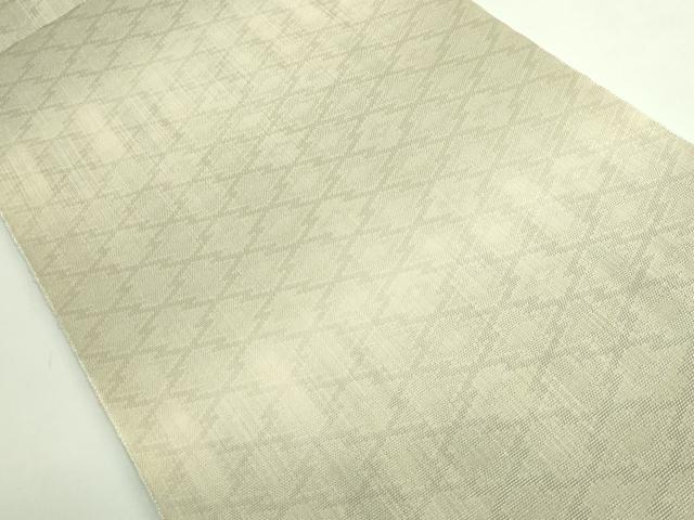 平和屋本店●極上 伝統工芸士 曽根武勇 全通柄袋帯 スリーシーズン帯 松皮菱 逸品 DZAB4222kh6