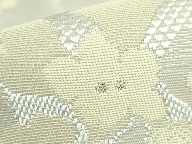 平和屋着物●極上 本場筑前博多織 八寸名古屋帯 KIMONO MODERN 紫陽花 協和織物 金糸 博多金ラベル 証紙付き 逸品 DZAB4277kh6