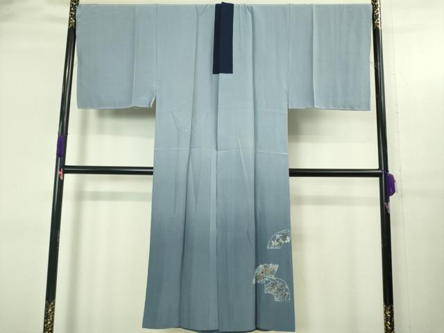 平和屋着物●極上 男性 紬 アンサンブル 長襦袢(袷)・長羽織セット キングサイズ 亀甲柄 逸品 未使用 DZAB4303kh6