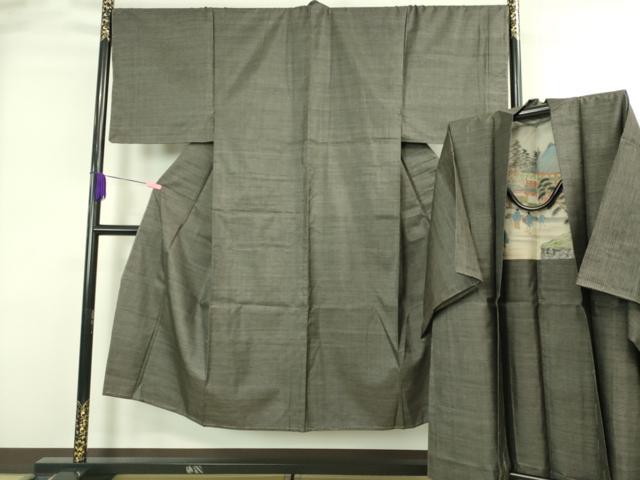 平和屋着物●極上 男性 本場大島紬 アンサンブル 長羽織 100亀甲 総詰め 逸品 未使用 DZAB4304kh6