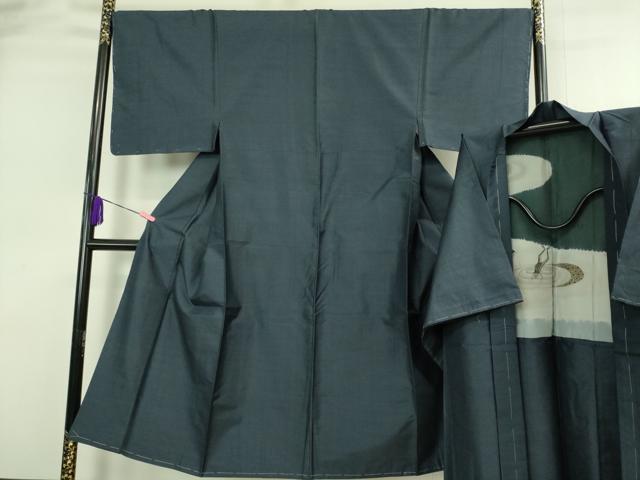 平和屋着物●極上 男性 本場大島紬 アンサンブル 長羽織 80亀甲 総詰め 羽裏・蛙 逸品 未使用 DZAB4306kh6