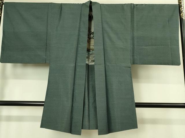 平和屋着物●極上 男性 本場大島紬 アンサンブル 長羽織 逸品 DZAB4309kh6