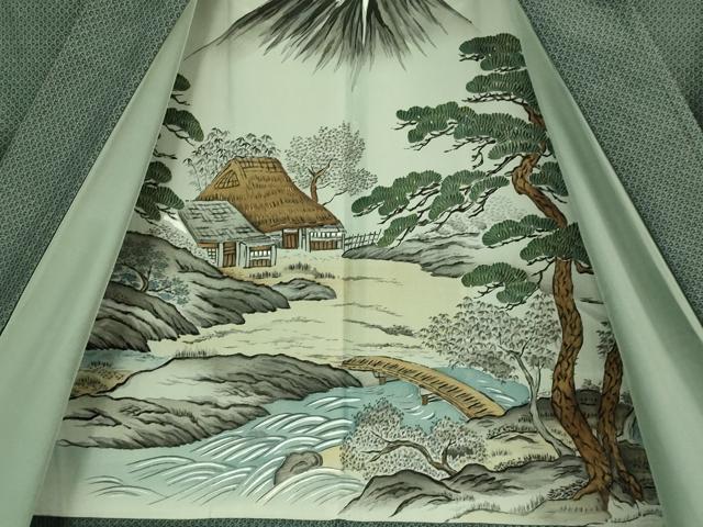 平和屋着物●極上 男性 本場大島紬 アンサンブル 長羽織 逸品 DZAB4309kh6