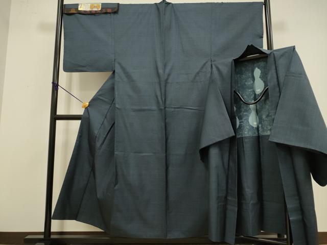 平和屋着物●極上 男性 本場大島紬 アンサンブル 長羽織 120亀甲 総詰め 平田政良作 羽裏・瓢箪 証紙付き 逸品 DZAB4313kh6