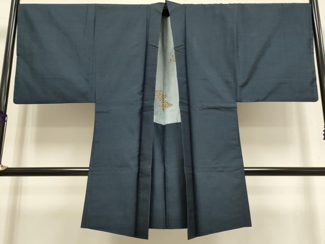 平和屋着物●極上 男性 本場大島紬 アンサンブル 長襦袢(袷)・長羽織セット 100亀甲 総詰め 逸品 DZAB4318kh6