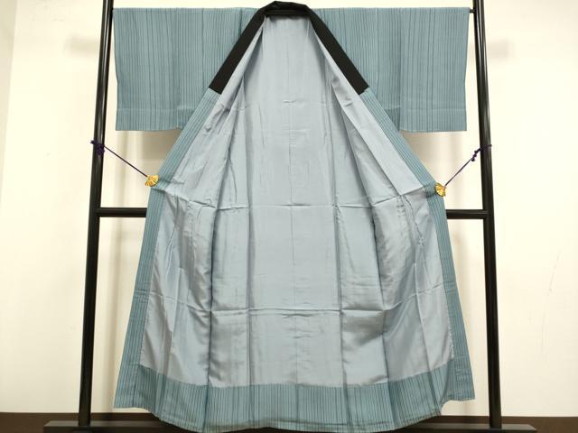 平和屋着物●極上 男性 本場大島紬 アンサンブル 長襦袢(袷)・長羽織セット 100亀甲 総詰め 逸品 DZAB4318kh6