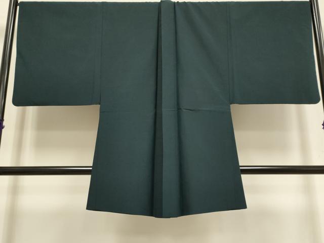 平和屋着物●極上 男性 紬 アンサンブル 色無地 濃い褐返色 逸品 DZAB4323kh6