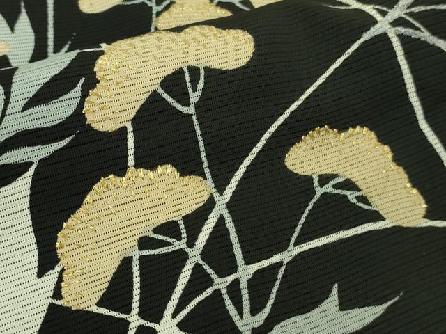平和屋本店*極上 夏物 黒留袖 お引きずり・お引き摺り 舞妓 芸妓 芸者 衣装 絽 駒刺繍 秋草文 黒地 金彩 逸品 DZAB4344kh6