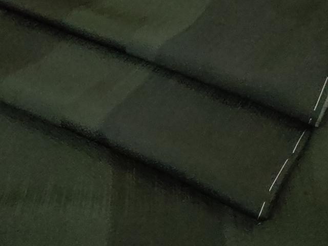 平和屋着物●極上 京都の名門ブランド 銀花仙 小紋 間道 黒地 暈し染め 逸品 未使用 DZAB4361kh6
