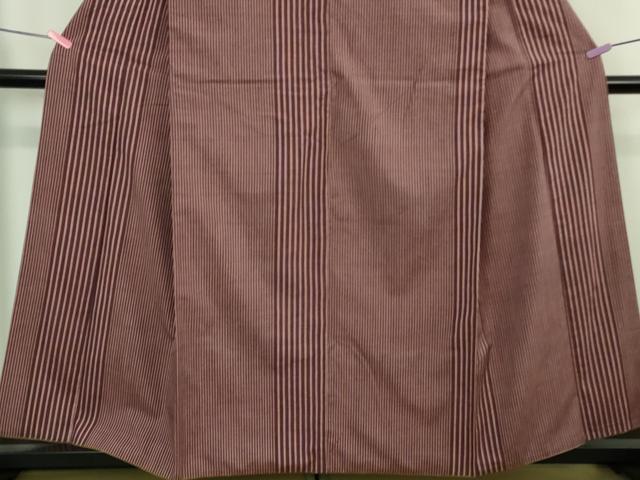 平和屋本店●極上 工芸呉服 芥川 紬 縞 たとう紙付き 逸品 DZAB4380kh6