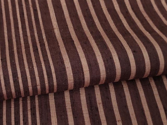 平和屋本店●極上 工芸呉服 芥川 紬 縞 たとう紙付き 逸品 DZAB4380kh6