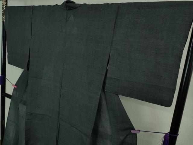 平和屋本店*極上 夏物 上布 留紺色 麻 逸品 未使用 DZAB4381kh6