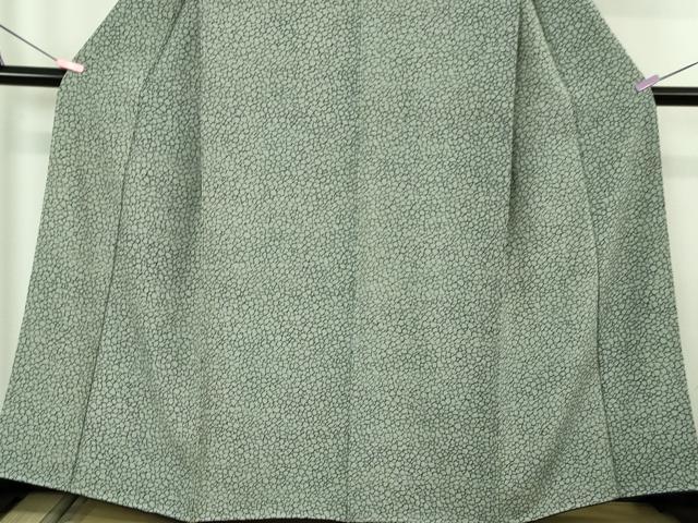 平和屋着物●極上 藍造り国選定無形文化財 藍師・佐藤昭人 大澤石雄 小紋 氷割文 反端付き 逸品 未使用 DZAB4424kh6