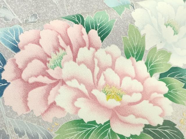 平和屋着物●極上 訪問着 花鳥文 暈し染め 金彩 逸品 未使用 DZAB4427kh6
