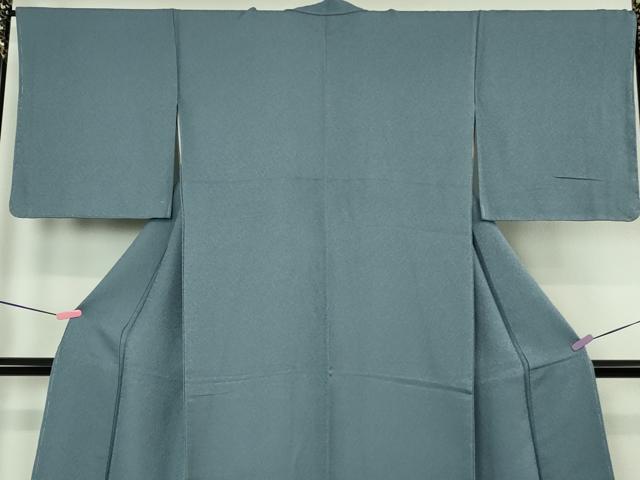 平和屋着物●極上 色無地 青藤色 逸品 未使用 DZAB4431kh6