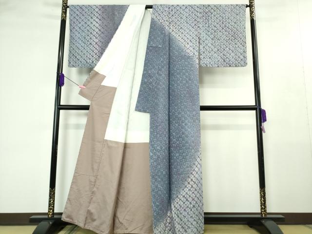 平和屋着物●極上 訪問着 紬地 漢方染 逸品 未使用 DZAB4472kh6