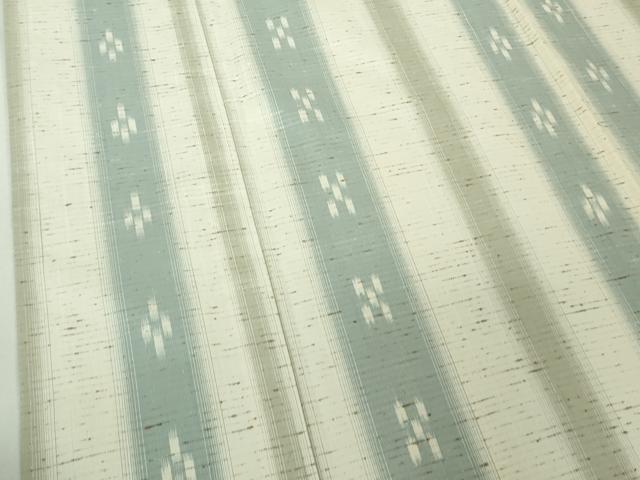 平和屋着物▽極上 ぜんまい紬 単衣 間道 ロング丈 逸品 DZAB4473kh6