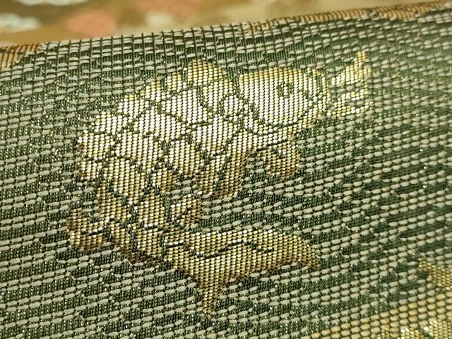 平和屋着物●極上 西陣 川島織物 六通柄 本袋帯 名物裂 金糸 逸品 DZAB4529kh6