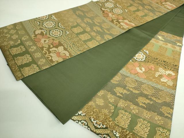 平和屋着物●極上 西陣 川島織物 六通柄 本袋帯 名物裂 金糸 逸品 DZAB4529kh6