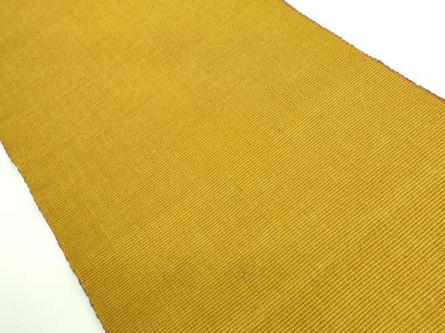 平和屋着物●極上 本場黄八丈 紬 八寸名古屋帯 一重帯 逸品 DZAB4540kh6