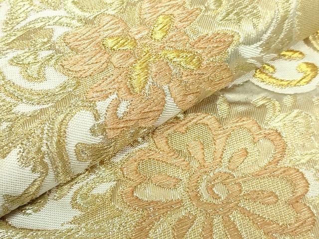 平和屋着物●極上 西陣 川島織物 六通柄 本袋帯 宝相華 金糸 逸品 DZAB4564kh6