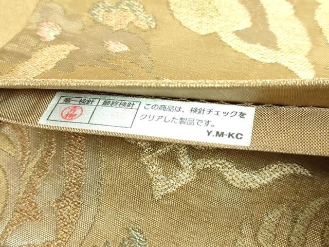 平和屋着物●極上 洛風林 工芸帯地 全通柄袋帯 鳳凰花文 金糸 逸品 DZAB4579kh6