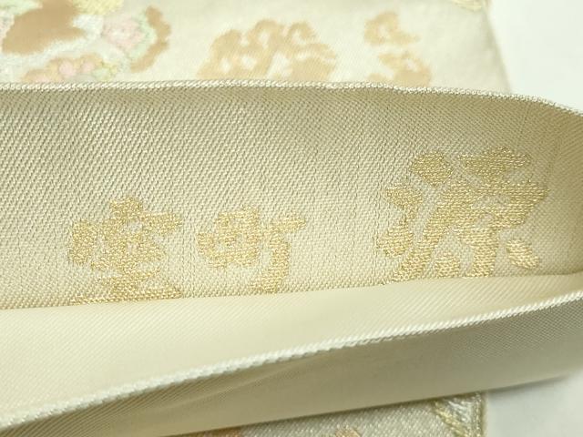 平和屋着物●極上 創業280年 誉田屋源兵衛 六通柄袋帯 正倉院花文 金銀糸 逸品 DZAB4592kh6