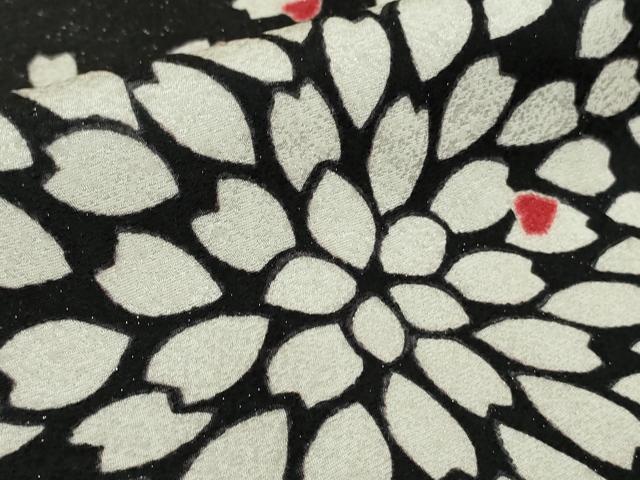 平和屋着物●極上 振袖 花尽くし 金彩 銀通し地 逸品 DZAB4641kh6