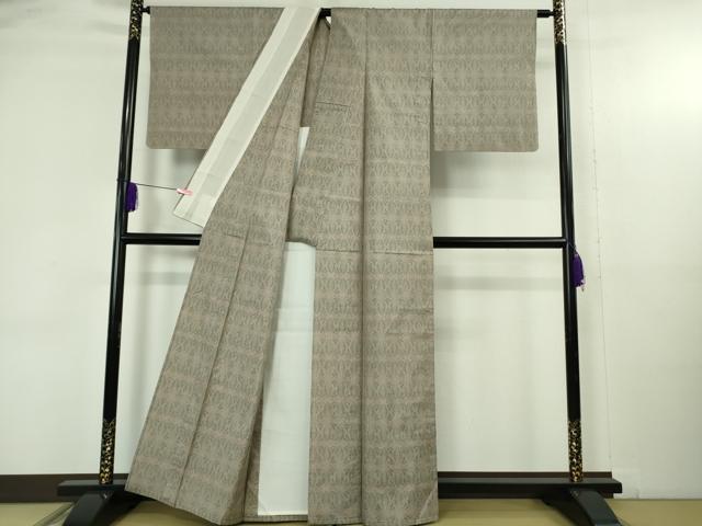 平和屋着物▽極上 都喜ヱ門 本場大島紬 単衣 紬萬葉 輝く装い 藤絹織物謹製 証紙付き 逸品 DZAB4654kh6