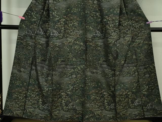 平和屋本店●極上 白泥染の第一人者・絣の魔術師 恵積五郎 本場大島紬 恵大島織物謹製 総絣 ますいわ屋扱い 証紙付き 逸品 DZAB4665kh6
