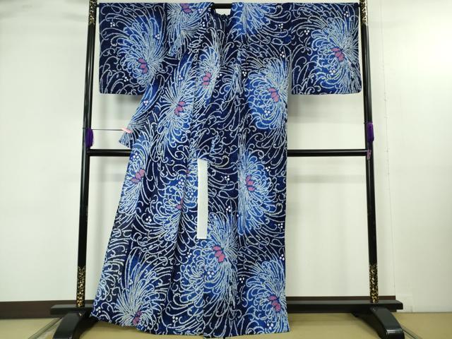 平和屋着物∴極上 夏物 浴衣 有松鳴海絞り 乱菊 暈し染め 綿 逸品 DZAB4672kh6