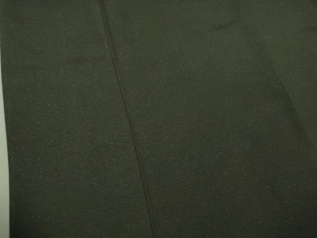 平和屋本店●極上 男性 銀座もとじ お召 キングサイズ 羊羹色 逸品 DZAB4694kh6