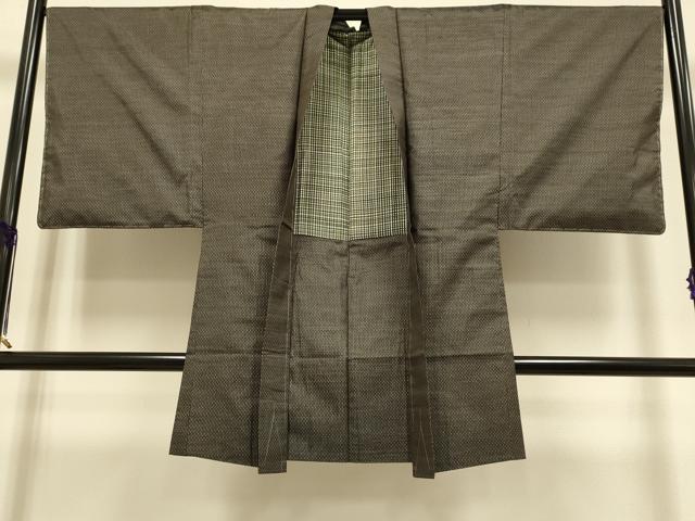 平和屋着物●極上 男性 本場大島紬 アンサンブル 長羽織 逸品 未使用 DZAB4702kh6