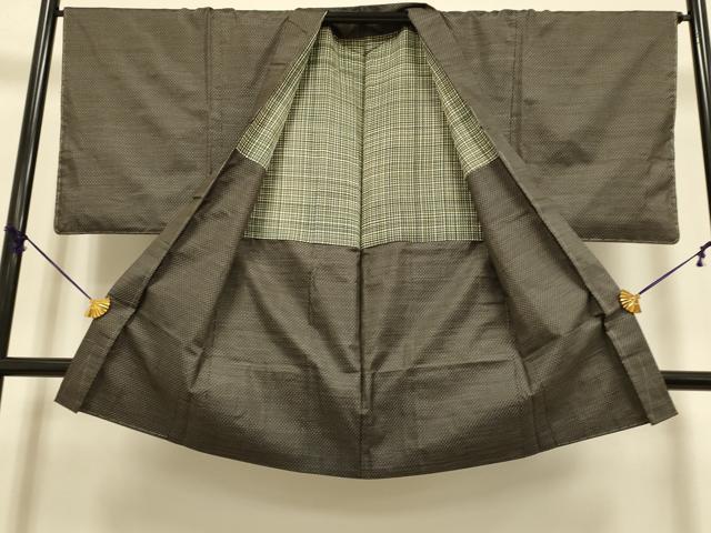 平和屋着物●極上 男性 本場大島紬 アンサンブル 長羽織 逸品 未使用 DZAB4702kh6