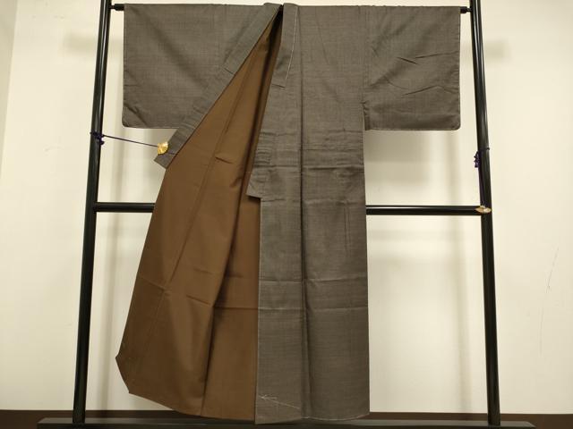 平和屋着物●極上 男性 本場大島紬 アンサンブル 長襦袢(無双仕立て)・長羽織セット 100亀甲 総詰め 証紙付き 逸品 未使用 DZAB4704kh6