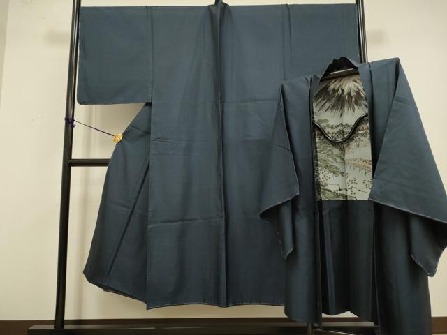 平和屋着物●極上 男性 本場大島紬 アンサンブル キングサイズ 長羽織 160亀甲 総詰め 逸品 未使用 DZAB4707kh6