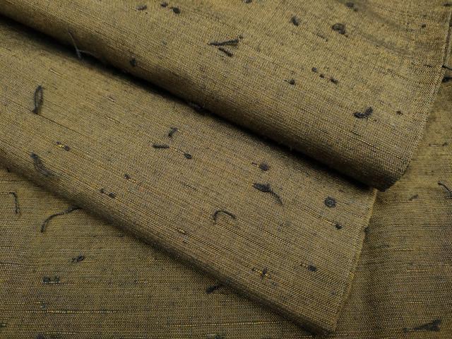 平和屋着物●極上 男性 紬 アンサンブル 長羽織 羽織・髭紬 憲法茶色 逸品 DZAB4710kh6